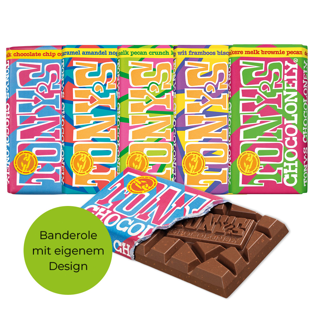 Tony's Chocolonely (180 Gr.) mit eigenem Design | Spezial